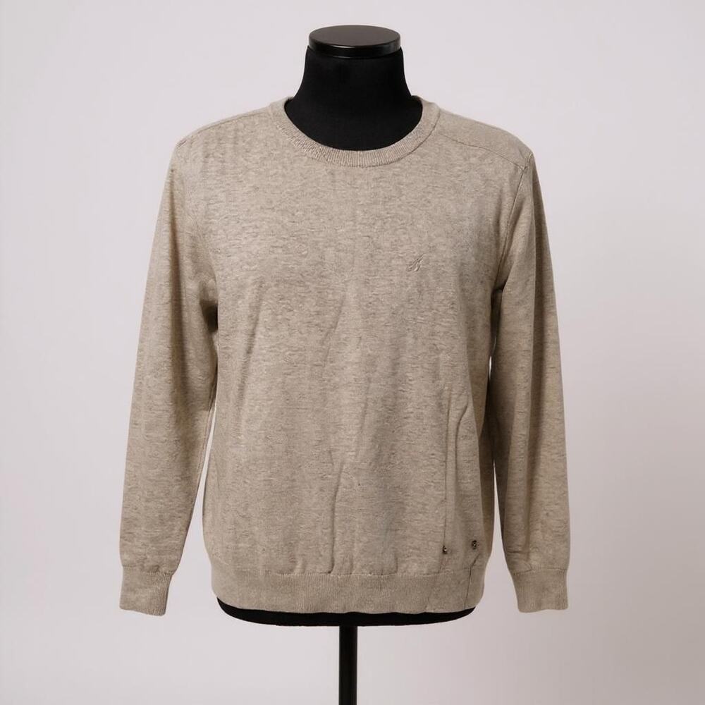 Nautica Men's Classic Logo Sweater Adult All Cotton Gray Crewneck SIZE XXL - Picture 2 of 10